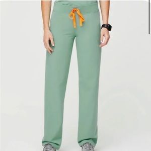 Figs jade green Livingston scrub pant